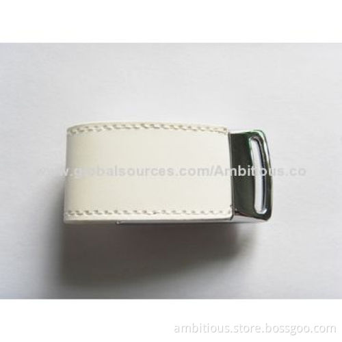 Leather USB flash drive, CE/RoHS certified